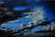 Картина Лунное настроение,  холст,  масло. 40х60 см