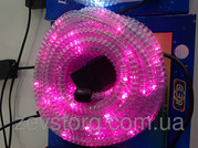 Дюралайт LED 10м с контроллером светодиодный розовый