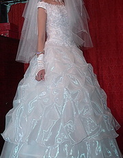Срочно продам стильное свадебное платье р44-46.